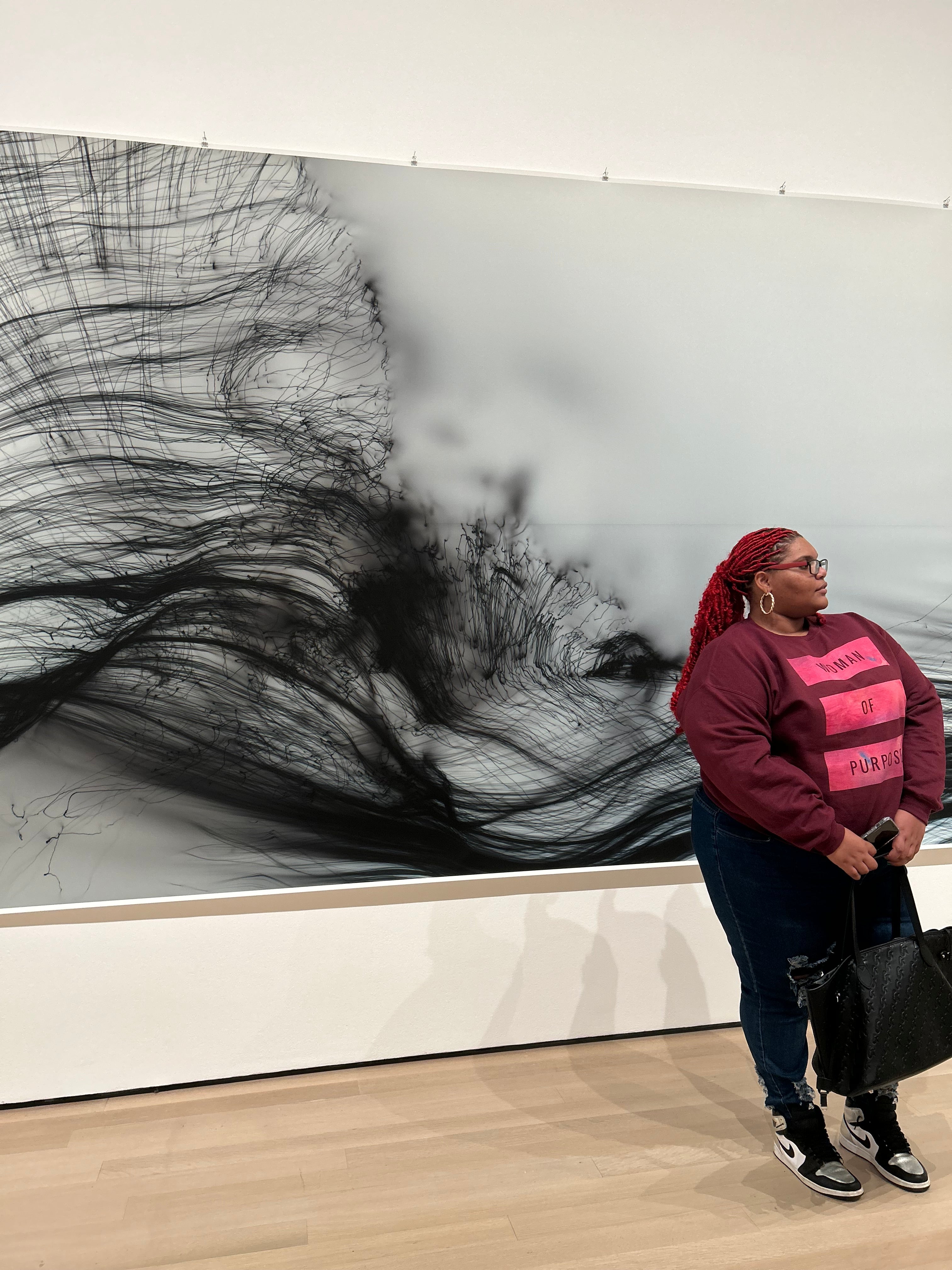 Woman Of purpose Maroon Crewneck