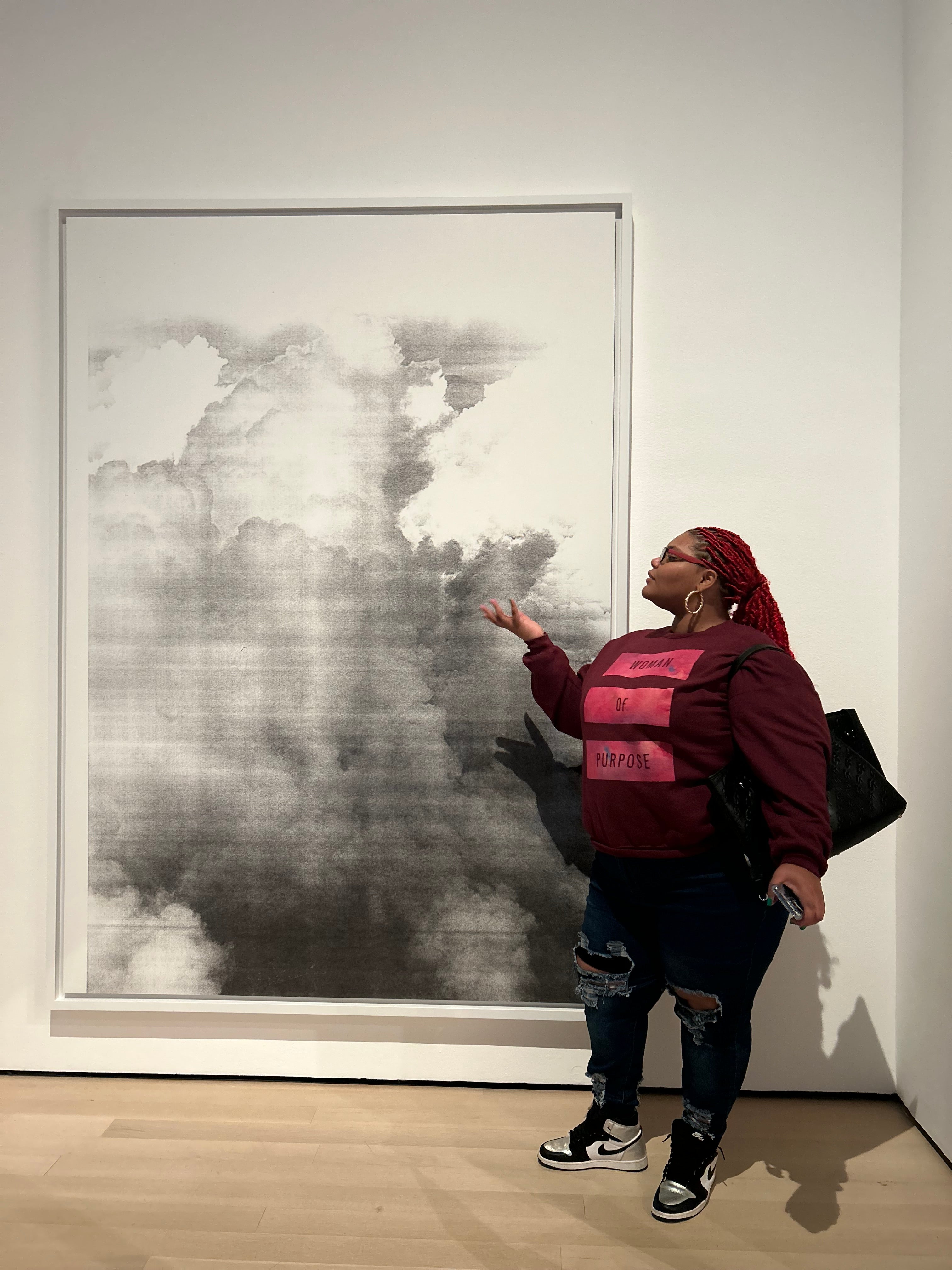 Woman Of purpose Maroon Crewneck