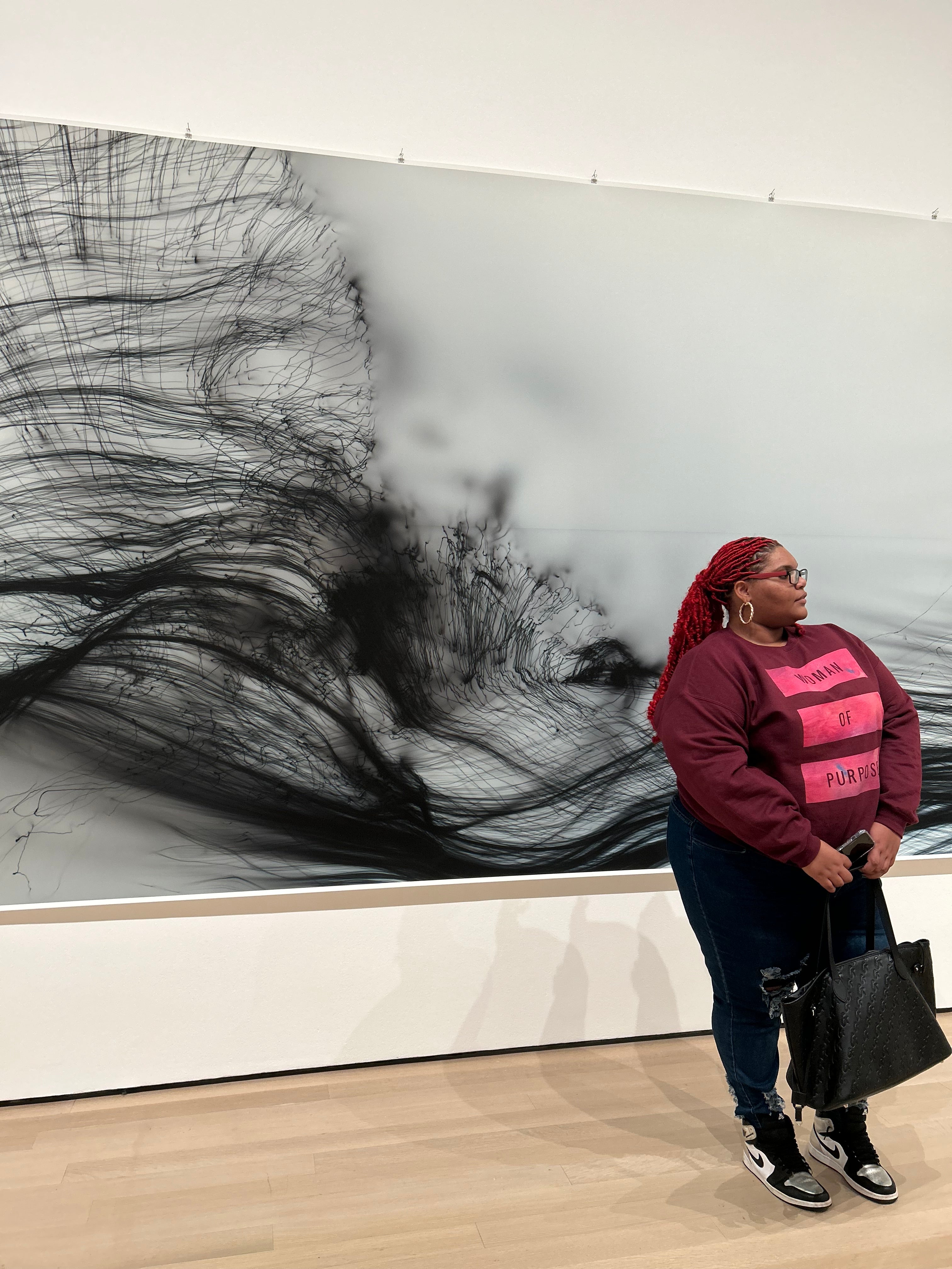 Woman Of purpose Maroon Crewneck