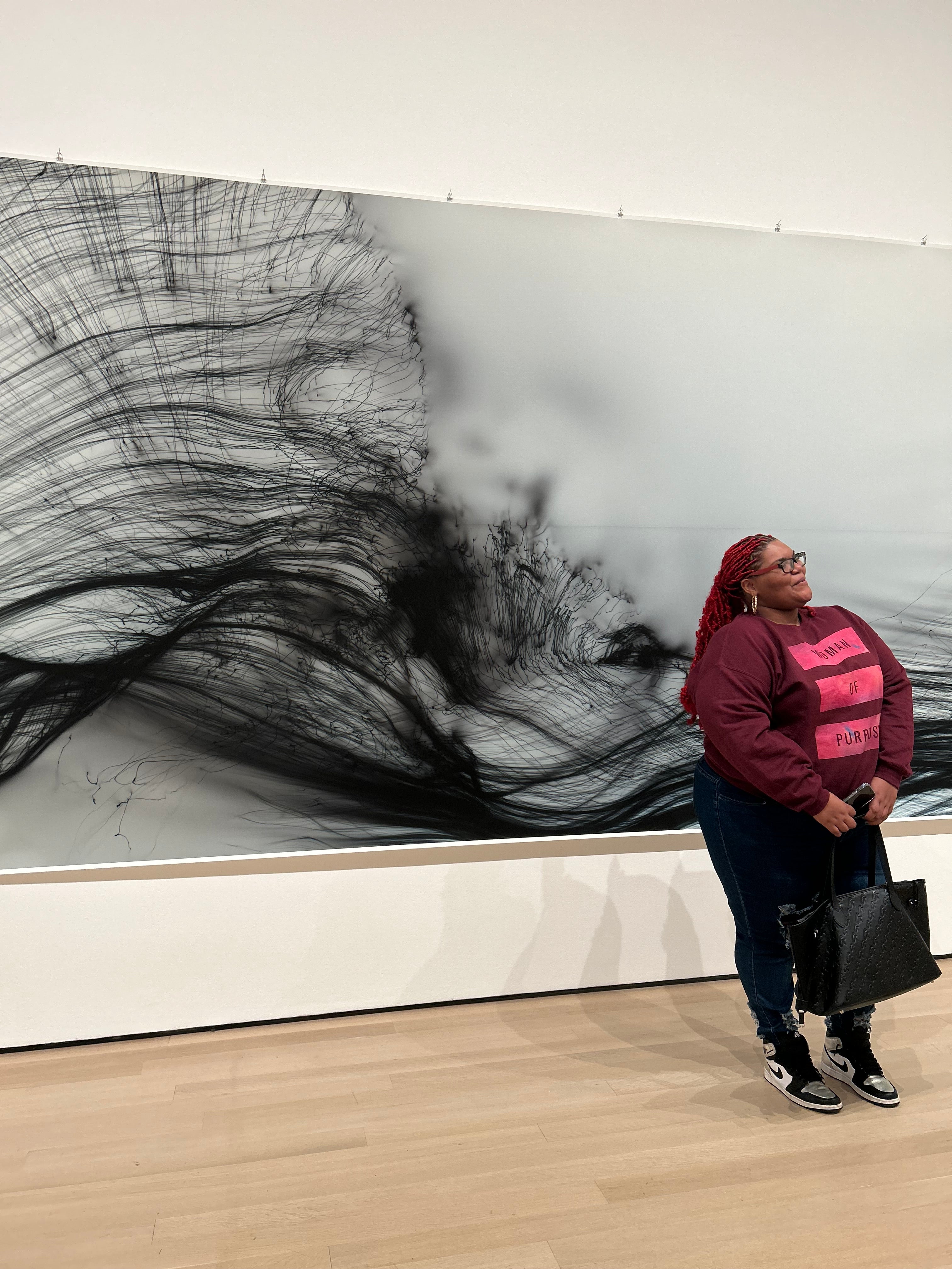 Woman Of purpose Maroon Crewneck
