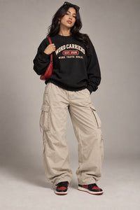 Unisex  Maroon “written” Word Carrier Sweatshirt
