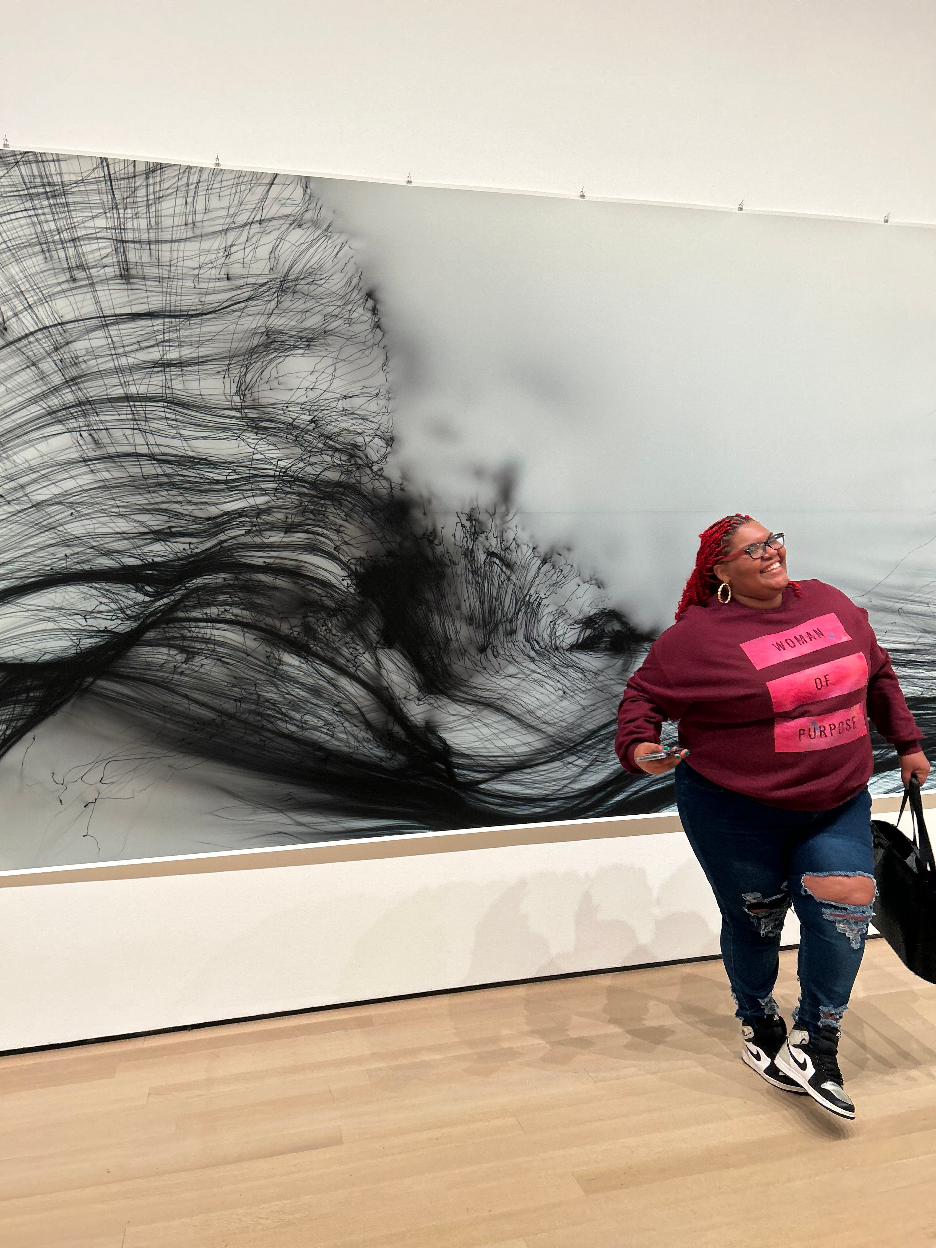 Woman Of purpose Maroon Crewneck