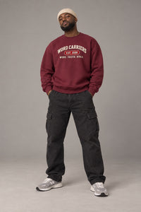 Unisex  Maroon “written” Word Carrier Sweatshirt