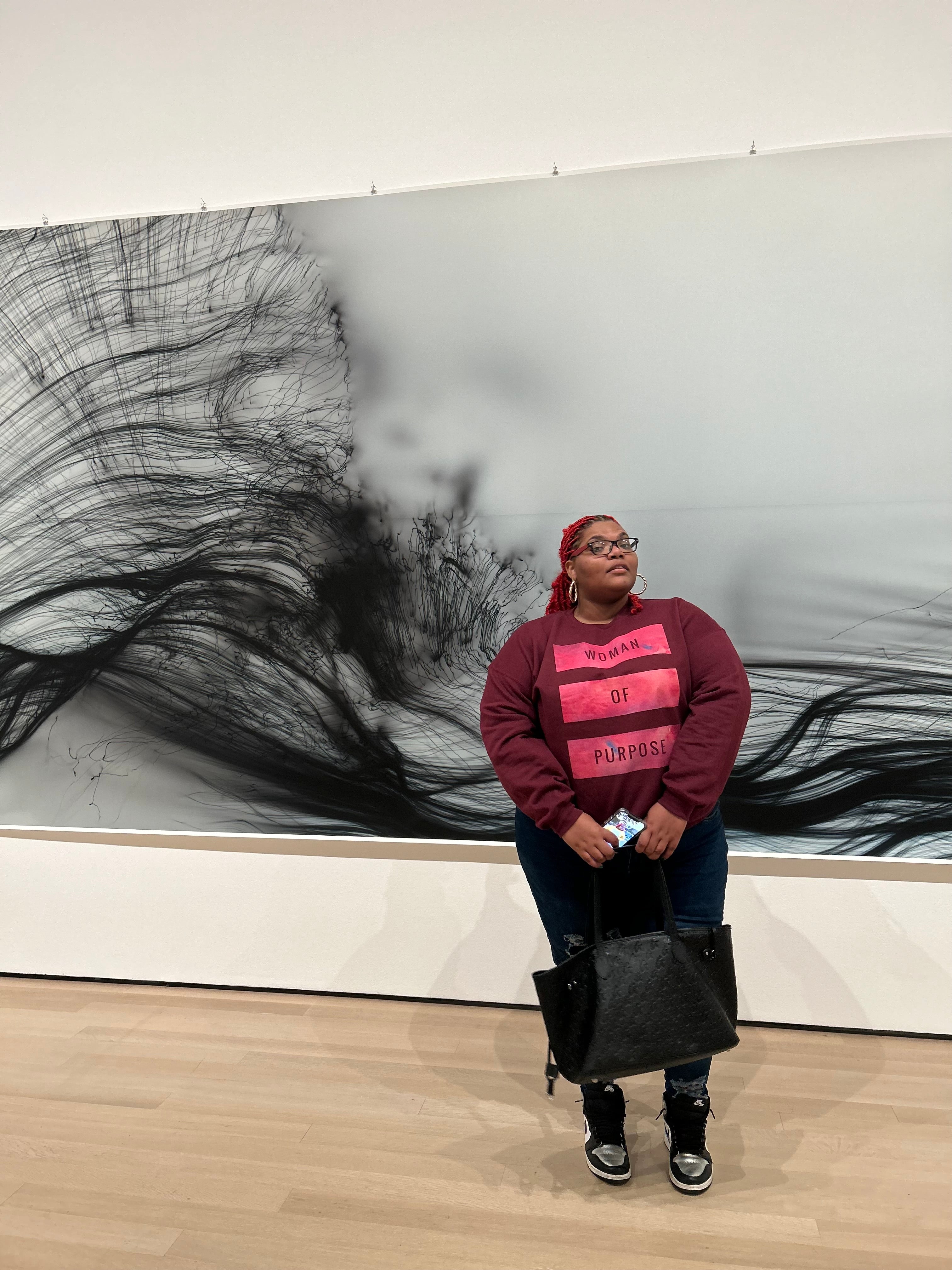 Woman Of purpose Maroon Crewneck