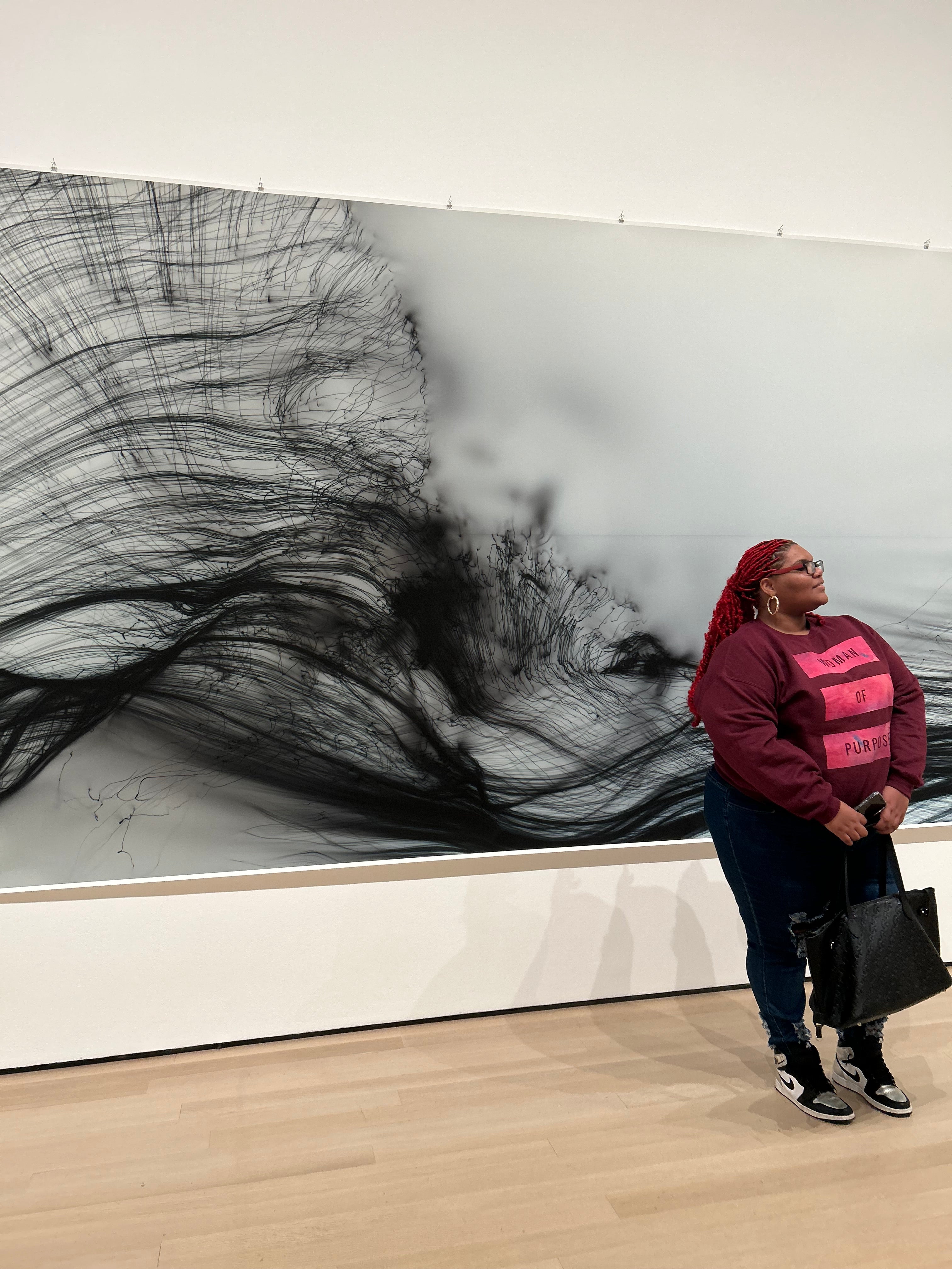 Woman Of purpose Maroon Crewneck