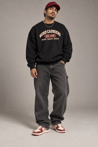 Unisex  Maroon “written” Word Carrier Sweatshirt
