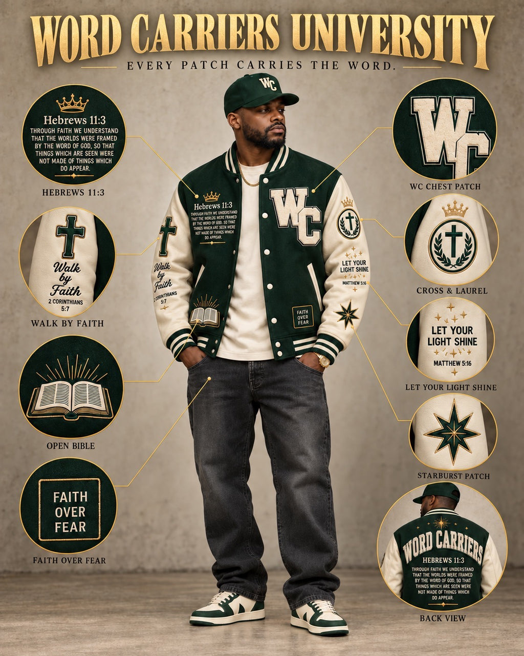 Pre-order Word Carrier Varsity Jacket