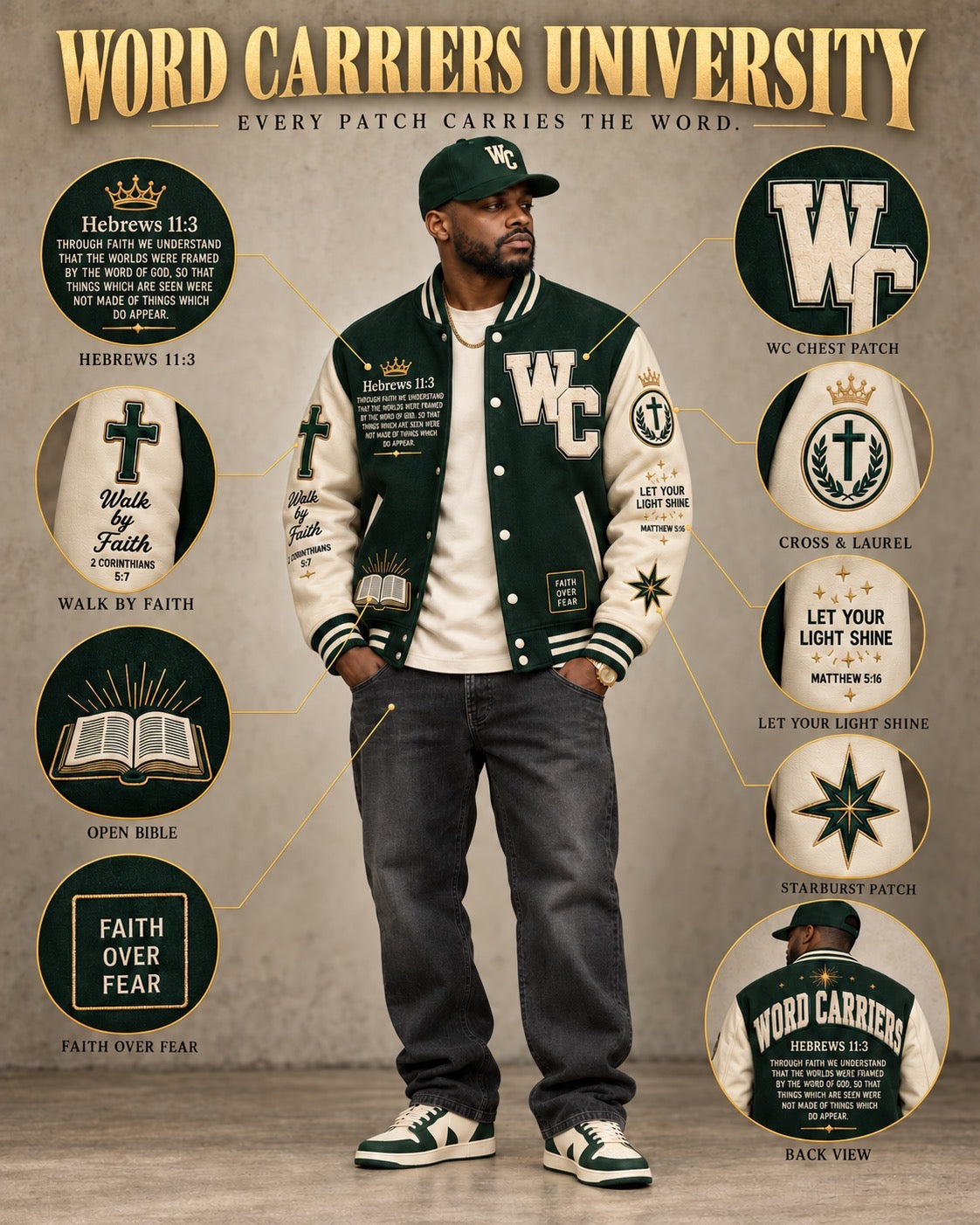 Pre-order Word Carrier Varsity Jacket