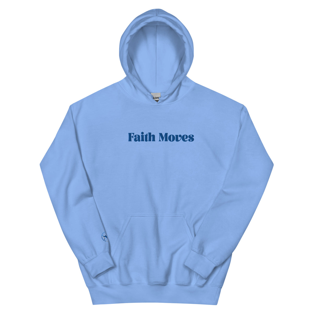 Uniisex Blue on Blue Faith Moves Hoodie