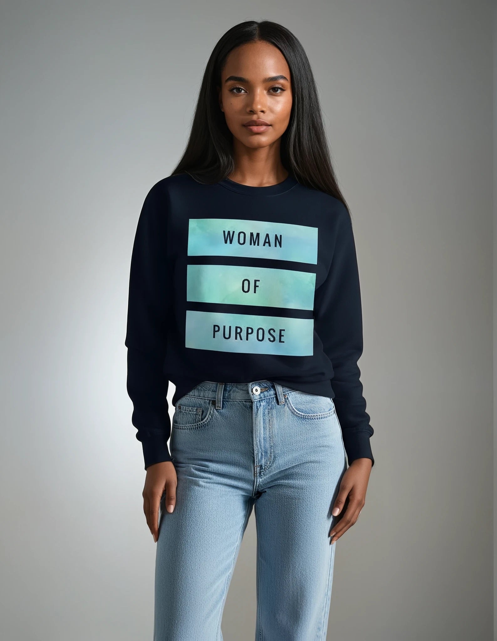 Blues Woman Of Purpose Crewneck